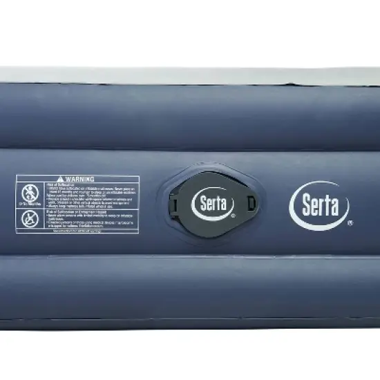 Serta 16" Rechargeable Air Mattress with Electric Pump - Queen image {4}