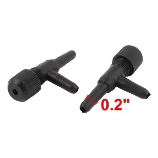 Unique Bargains Aquarium Plastic 2 Way 3mm Inner Dia Air Line Tubing Flow Control Valve 5 Pcs image {1}