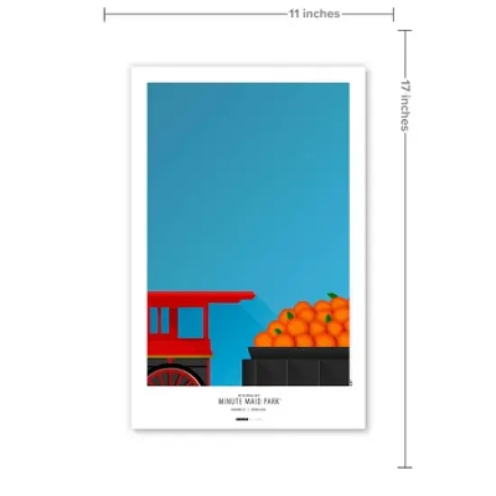 MLB Houston Astros Minute Maid Park Art Poster image {2}