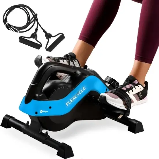 Lifepro Under Desk Bike Pedal Exerciser - 3-in-1 Mini Exercise Bike with Resistance Bands, Arm & Leg Workout, Fitness App Compatible image {6}