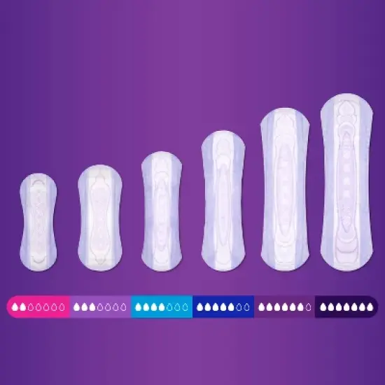 Always Discreet Incontinence and Postpartum Incontinence Pads for Women - Extra Heavy Absorbency - Long Length image {2}