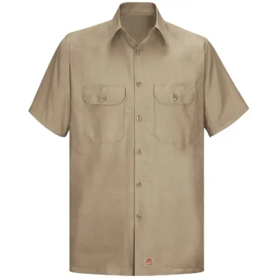 Red Kap&reg; Men's Short Sleeve Solid Rip Stop Shirt image {6}