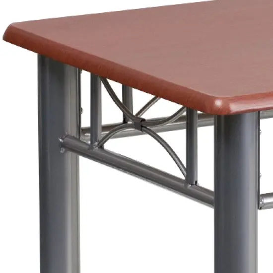 Flash Furniture Laminate End Table with Steel Frame image {4}