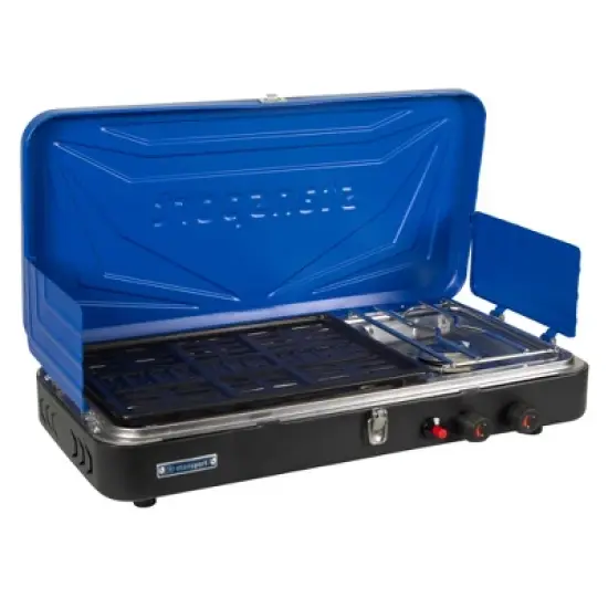 Stansport Propane Stove and Grill Combo Piezo Ignition Blue image {4}