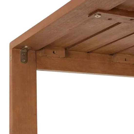 Weston 3pc Eucalyptus Wood Outdoor Conversation Set - Natural - Alaterre Furniture image {14}