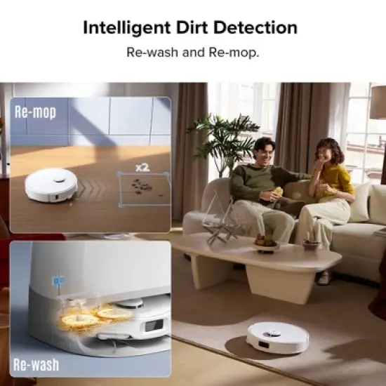 Roborock Qrevo Curv 5A1 Robot Vacuum and Mop with Zero-Tangling Design, FlexiArm Tech & Hands-Free Dock, Auto Mop Lifting, Pet Friendly image {6}