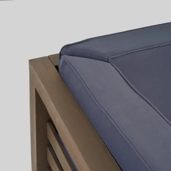 Oana 2pc Acacia Wood Modular Loveseat - Christopher Knight Home
 image {3}