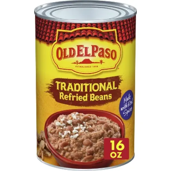 Old El Paso Traditional Refried Beans - 16oz image {7}