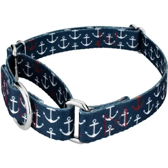 Country Brook Petz Anchors Away Martingale Dog Collar image {1}
