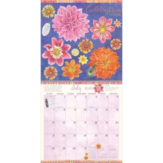 TF Publishing 2024 Wall Calendar 12"x12" The Language of Flowers image {1}