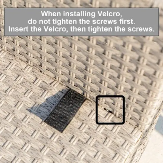 8-Piece Modular Wicker Patio Sofa Set with 2 Coffee Tables and Cushions, Outdoor Conversation Furniture for Backyard or Garden - The Pop Home image {6}