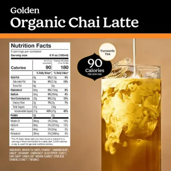 Yogi Barista Organic Latte Variety Pack - 32 Fluid Oz (5 Pack) - Caffeinated & Caffeine Free - Includes Classic, Light, Caffeine Free, Golden & Matcha image {4}