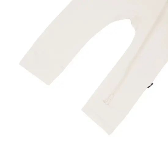 Kyte Baby Zippered Romper in Oat image {5}