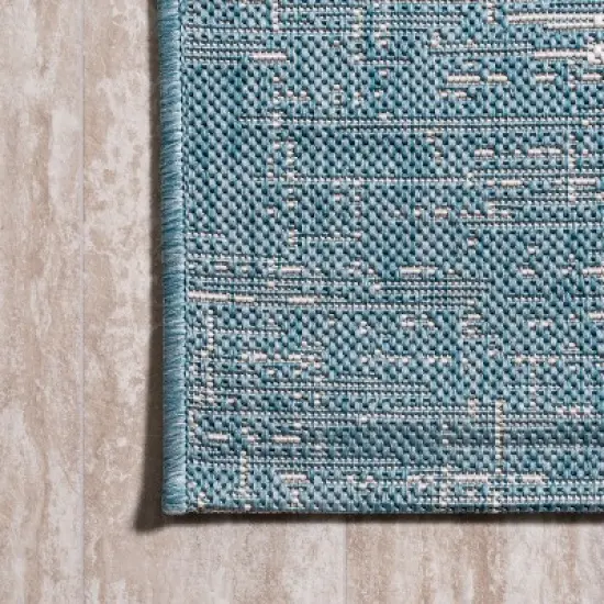 Scandi Minimalist Border Indoor/Outdoor Area Rug  - JONATHAN Y image {8}