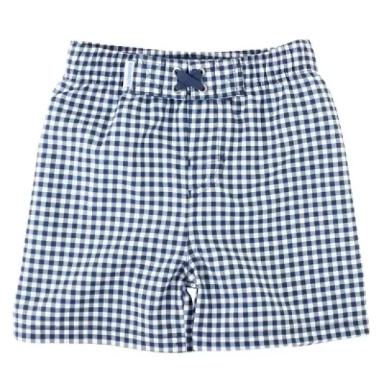 RuggedButts Baby Boys Gingham Swim Trunks image {4}