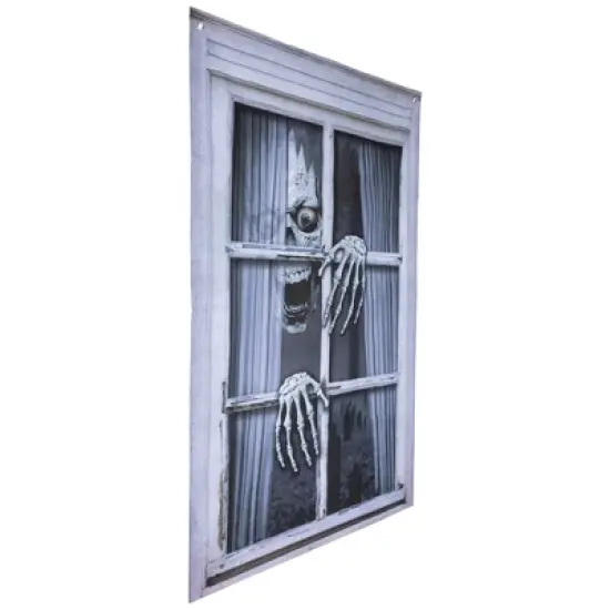 Northlight Scary Skeleton Halloween Window Decoration - 46" image {2}