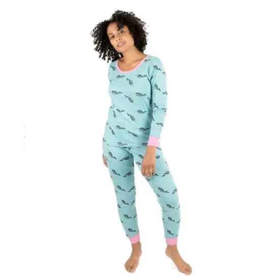 Leveret Womens Two Piece Cotton Pajamas image {13}