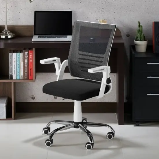 Erwin Cushioned Mesh Office Chair White - miBasics image {1}