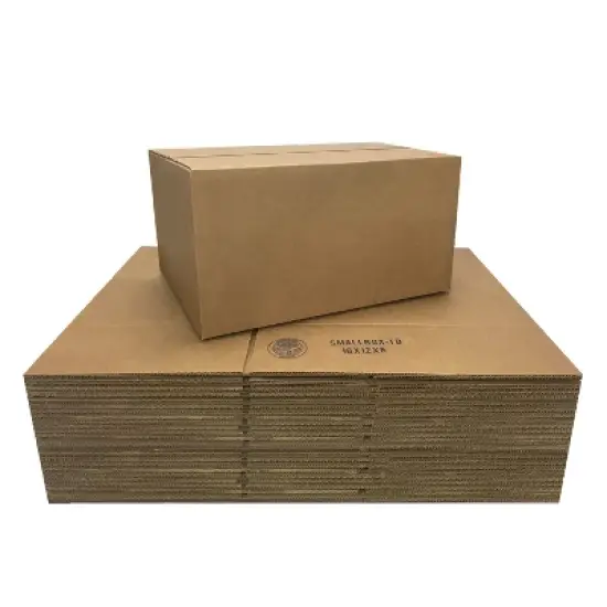 UOFFICE Pack of 25 Corrugated Shipping Boxes 16" x 12" x 8" image {3}