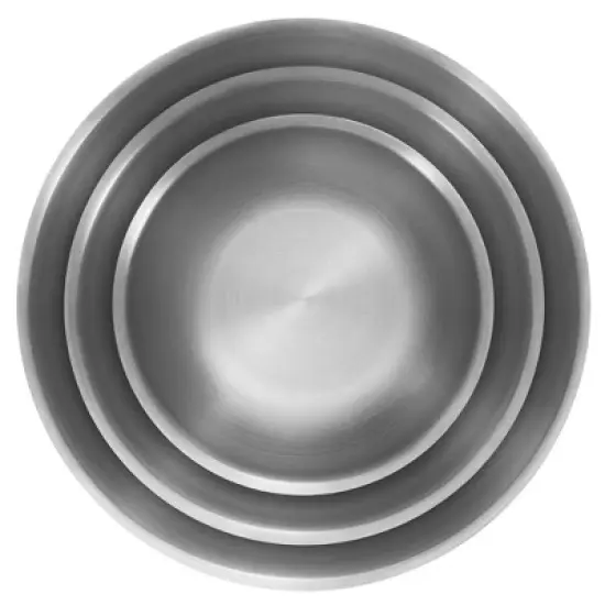ZWILLING Prep 3-pc Brushed Stainless Steel Nesting Bowls Set image {1}