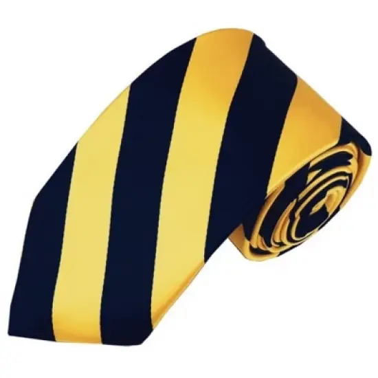 Men's 2.75 W And 58 L Inch With 0.75 Inch Stripe Width College Stripe Slim Woven Necktie image {18}