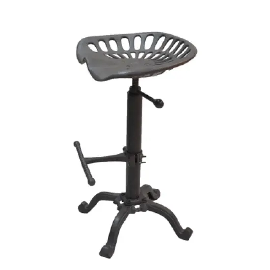 Adjustable Tractor Seat Counter Height Barstool - Hunter image {1}