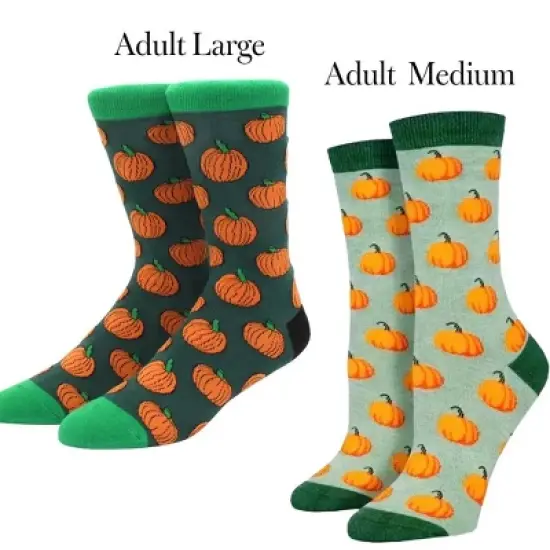 Pumpkin Patterned Socks from the Sock Panda (Men's or Women's Sizes)  - Great for Halloween image {3}