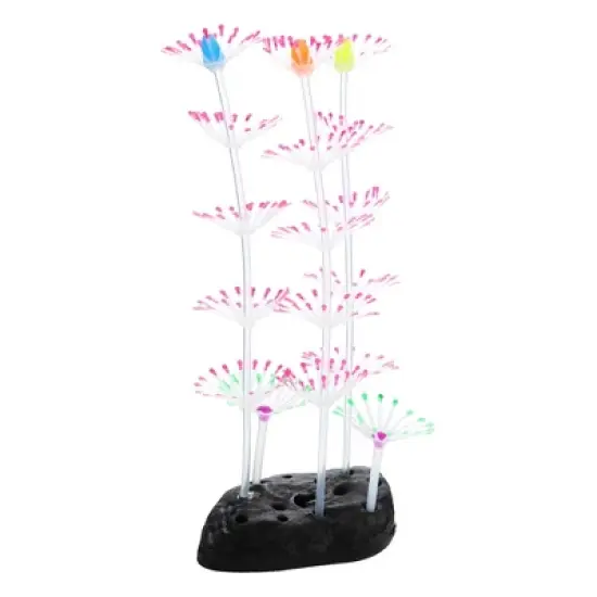 Unique Bargains Glowing Silicone Aquarium Simulation Coral 7.68" Height image {6}