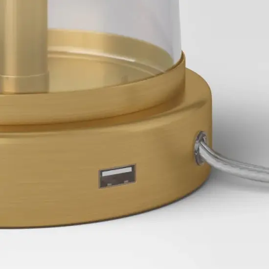 Tapered Fillable Table Lamp with USB (Includes LED Light Bulb) - Threshold&trade; image {3}