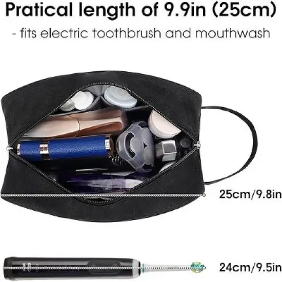 Narwey Travel Duffel Bag with Toiletry Organizer Traveling Dopp Kit Shaving Bag image {1}