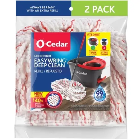 O-Cedar EasyWring Deep Clean Mop Refill image {12}