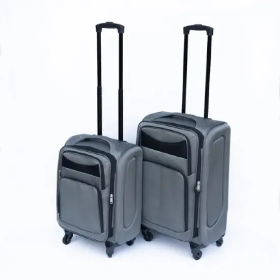 Gulches 2-Piece Softside Luggage Set: 20"+24" Oxford Trolley Cases with 360&iexcl;&atilde; Silent Wheels & Password Lock image {2}