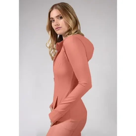 Yogalicious - Women's Slim Fit Hooded Track Jacket image {8}