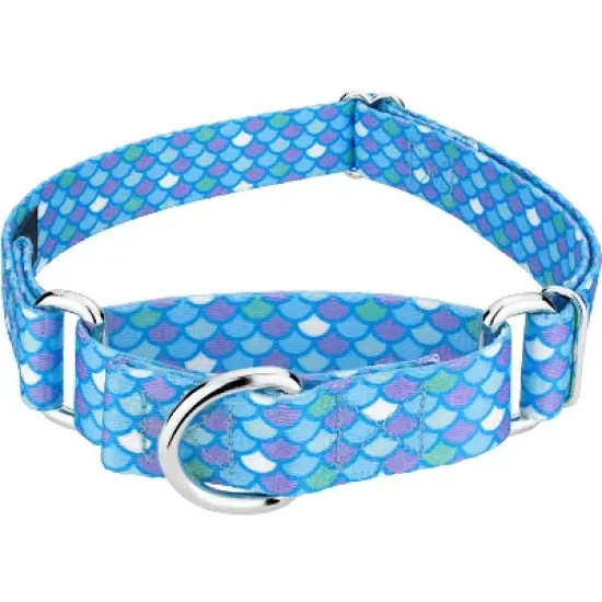 Country Brook Petz - Mermaid Scales Martingale Dog Collar image {10}