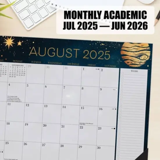 Willow Creek Press Moon Magic Academic July 2025 - June 2026 22"x17" Large Monthly Deskpad Calendar image {4}