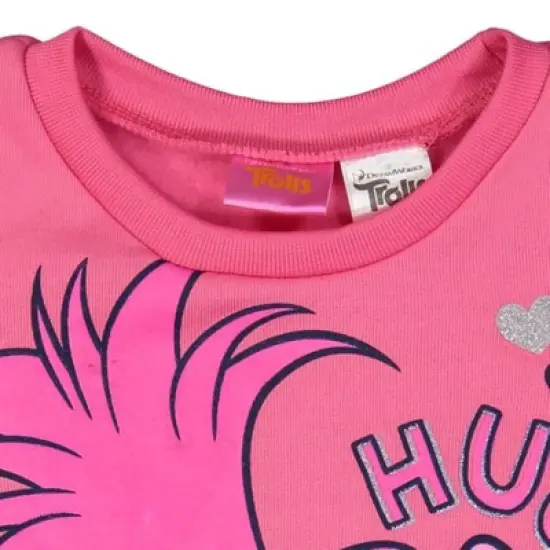 DreamWorks Trolls Poppy Girls Pullover Fleece T-Shirt and Leggings Outfit Set Toddler image {6}