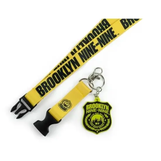 Just Funky Brooklyn Nine Nine Official Lanyard For Keys & ID Badges | Bonus Charm Included image {2}