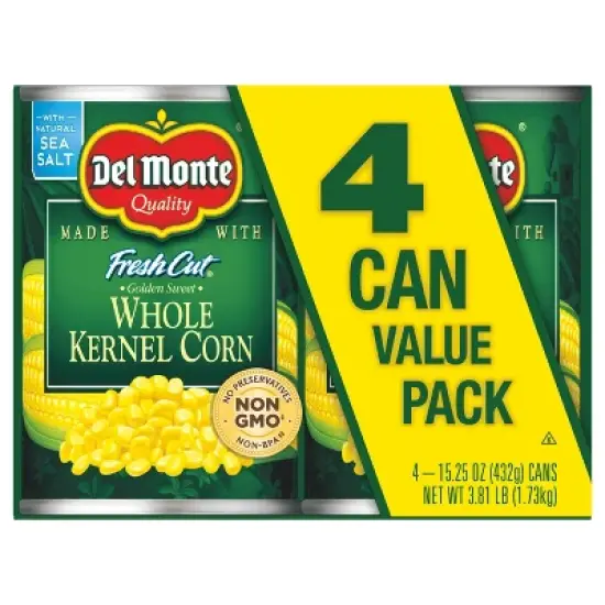 Del Monte Golden Sweet Whole Kernel Corn image {2}