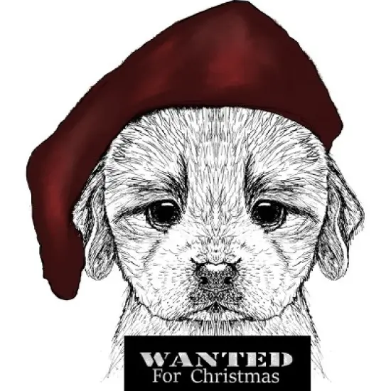 Men's Design By Humans Christmas Dog By msmart Tank Top image {1}