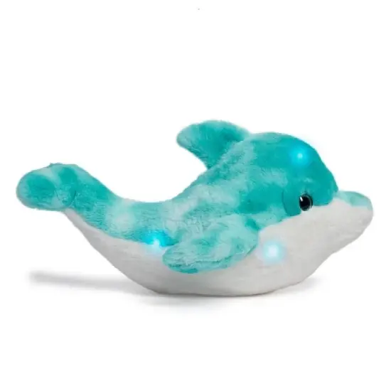 FAO Schwarz 17" Glow Brights LED with Sound Dolphin Toy Plush image {2}