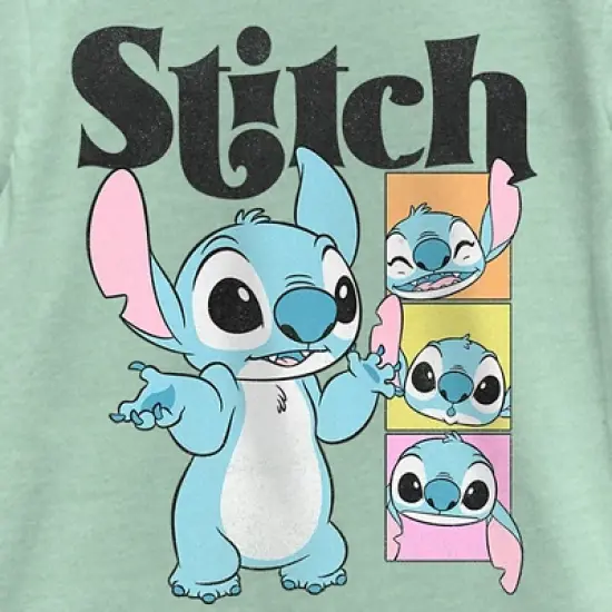 Girl's Lilo & Stitch Cute Faces Stitch T-Shirt image {1}