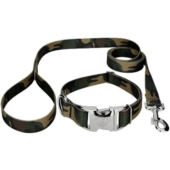 Country Brook Petz Premium Woodland Camo Collar and Leash image {6}