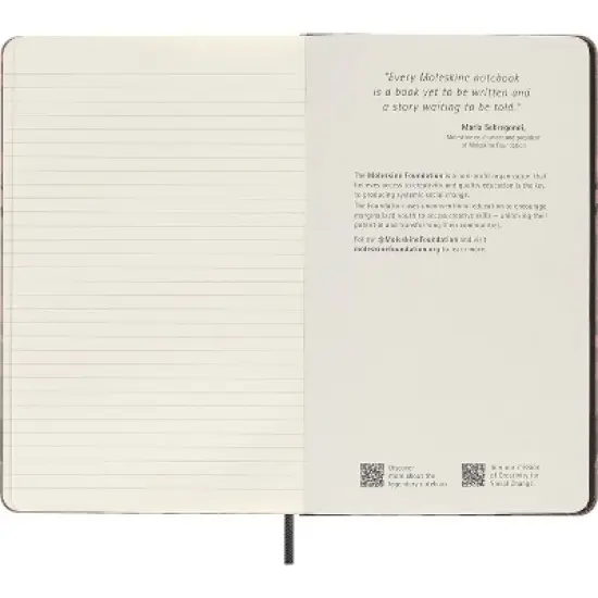 Moleskine 176 Sheet Ruled Notebook 5.12"x8.25" Sakura image {4}