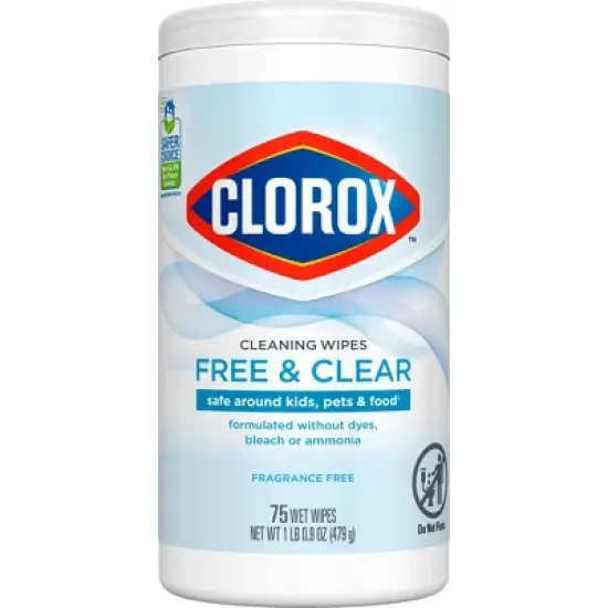 Clorox Free & Clear Wipes - 75ct image {1}