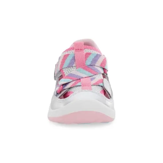 Stride Rite Kids Unisex Surf Sneaker Sandal | 7 | Silver Rainbow image {4}