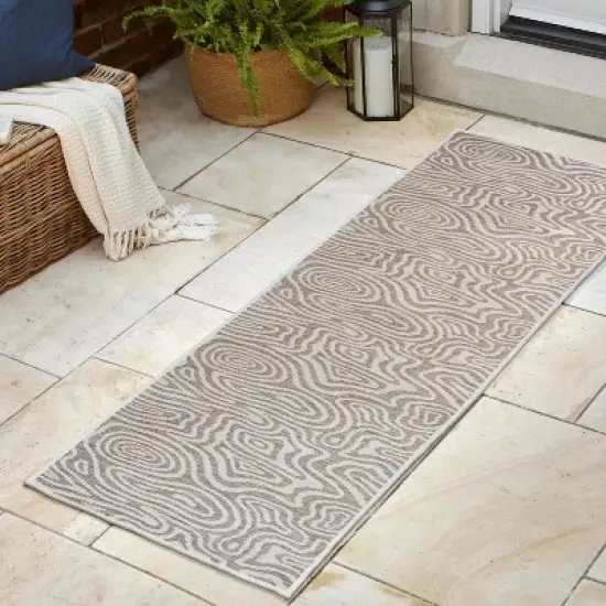 JONATHAN Y Eryx Modern Bohemian Abstract Organic Reversible Machine-Washable Indoor/Outdoor Area Rug image {3}