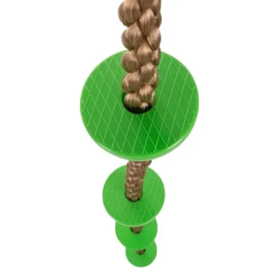 Hey! Play! Kids Backyard Climbing Rope Knotted Tree Swing Ladder image {4}