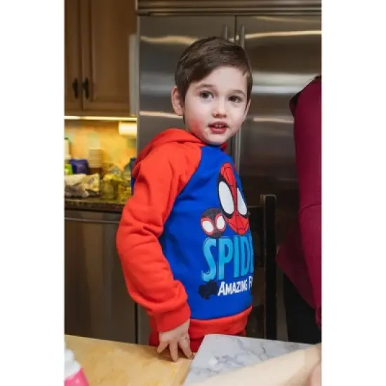 Marvel Spidey and His Amazing Friends Fleece Pullover Hoodie and Pants Outfit Set Toddler image {6}