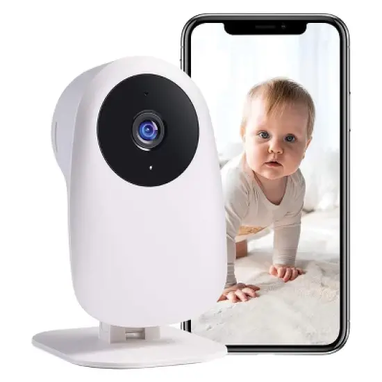 Nooie IPC007 1080p Full HD Indoor Wi-Fi Smart Baby Camera with Audio, Works with Alexa image {2}
