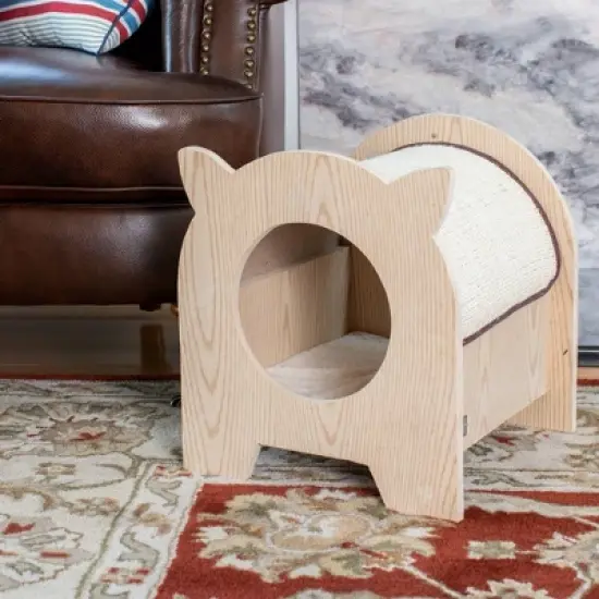 Armarkat Real Wood Model Premium Wood Cat Hideaway image {1}